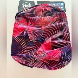Buff Pink and Black Geometric Butterfly Print Multifunctional Headwear